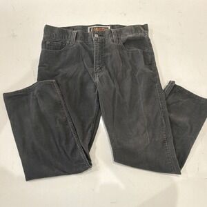 Levi's 549 Pants Men's 36x30 Gray Corduroy Low Loose Wide Leg Baggy Cords Y2K